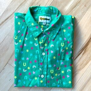Men’s Short Sleeve Tipsy Elves St. Patrick’s Day Button Down